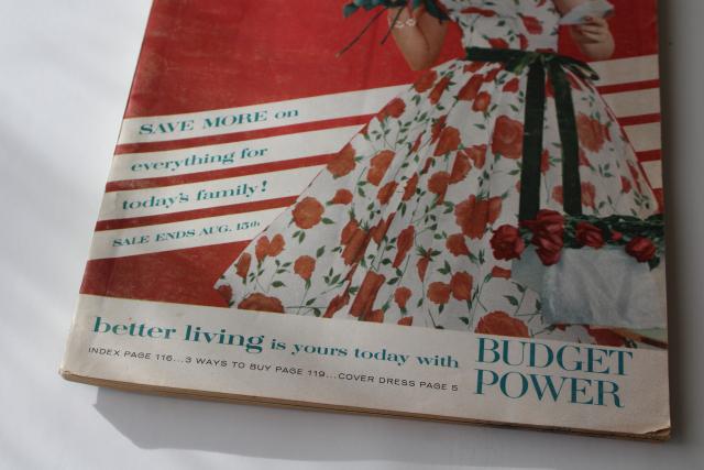 photo of 1958 Spiegel's summer sale mail order catalog, mid-century mod vintage #6