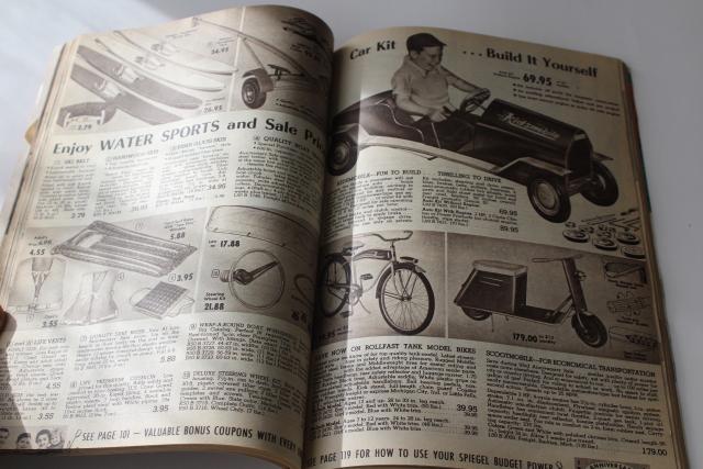 photo of 1958 Spiegel's summer sale mail order catalog, mid-century mod vintage #8