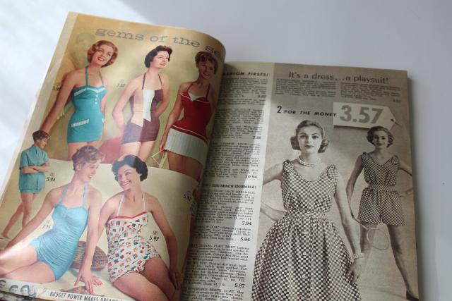 photo of 1958 Spiegel's summer sale mail order catalog, mid-century mod vintage #12