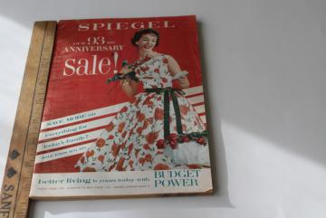 catalog photo of 1958 Spiegel's summer sale mail order catalog, mid-century mod vintage