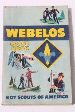 catalog photo of 1960s vintage Webelos Scout handbook Boy Scouts guide book manual dated 1969