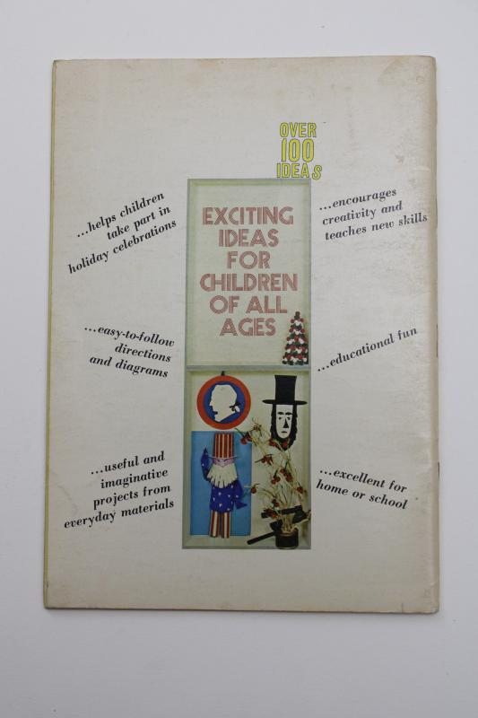 photo of 1960s vintage holiday craft book Things Children Can Make pack o fun type projects #6