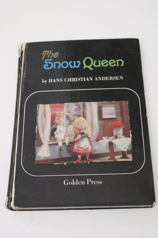 photo of 1966 Snow Queen Shiba Productions living story book lenticular image cover, illustrated w/ photos of dolls  #2