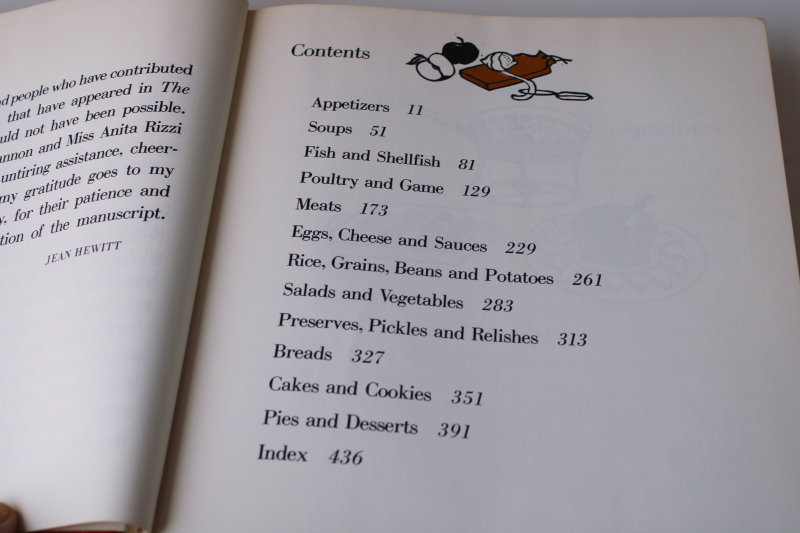 photo of 1968 vintage New York Times large type cook book, Jean Hewitt large print recipes  #3