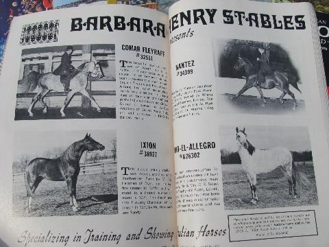 photo of 1970 full year of back issues Arabian Horse World magazines #2