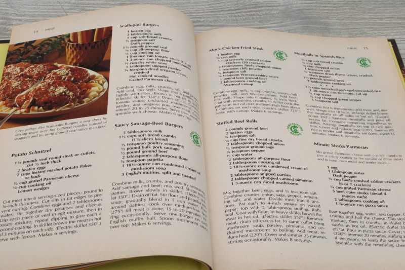 photo of 1970s vintage Better Homes and Gardens cookbook, easy electric skillet recipes #5