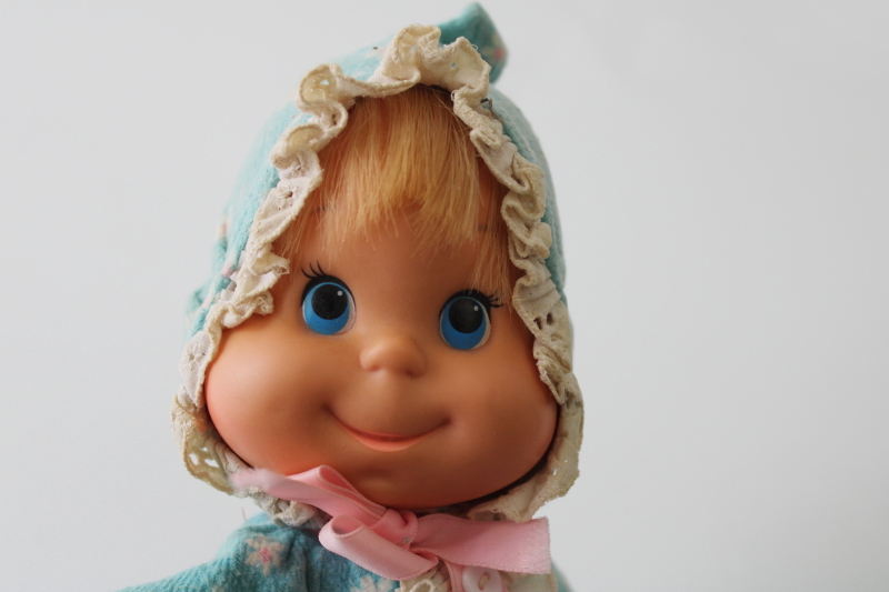 photo of 1970s vintage Mattel Baby Beans rubber face doll pull string talker, works!  #5