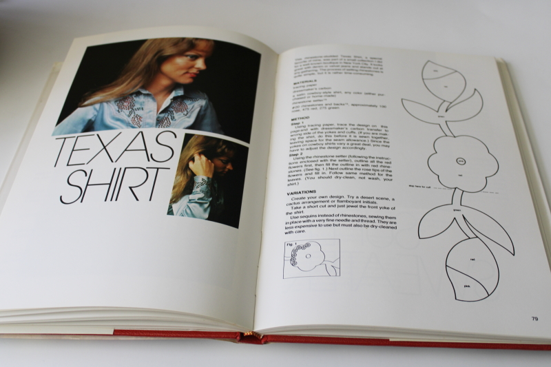 photo of 1970s vintage book of crafts techniques & projects, mod & hippie styles, retro! #3