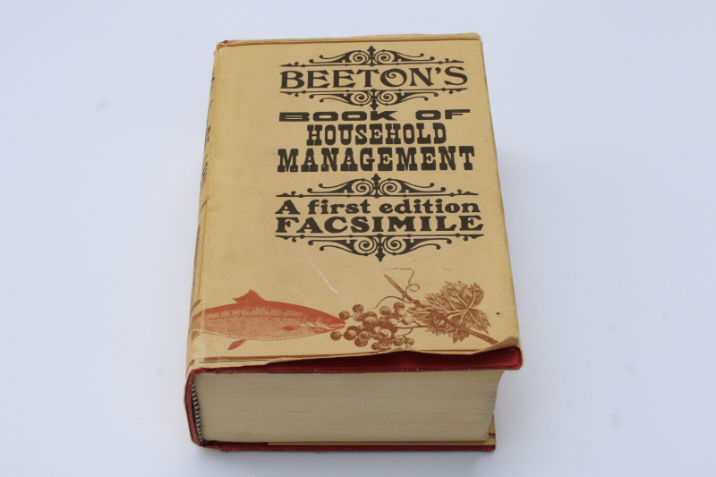 photo of 1970s vintage reprint antique book Isabella Beaton 1860s household management & recipes  #1
