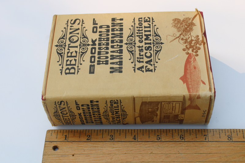 photo of 1970s vintage reprint antique book Isabella Beaton 1860s household management & recipes  #2