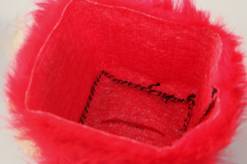 photo of 1970s vintage rubber face Santa kitschy Christmas tissue box, red fuzzy fake fur, so retro! #4