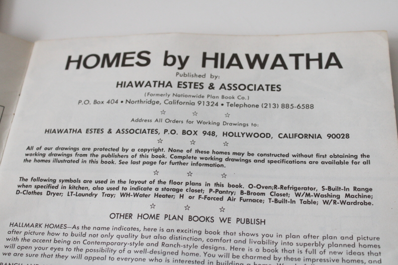 photo of 1974 vintage Hiawatha home building plans catalogs, California modern & ranch designs #2