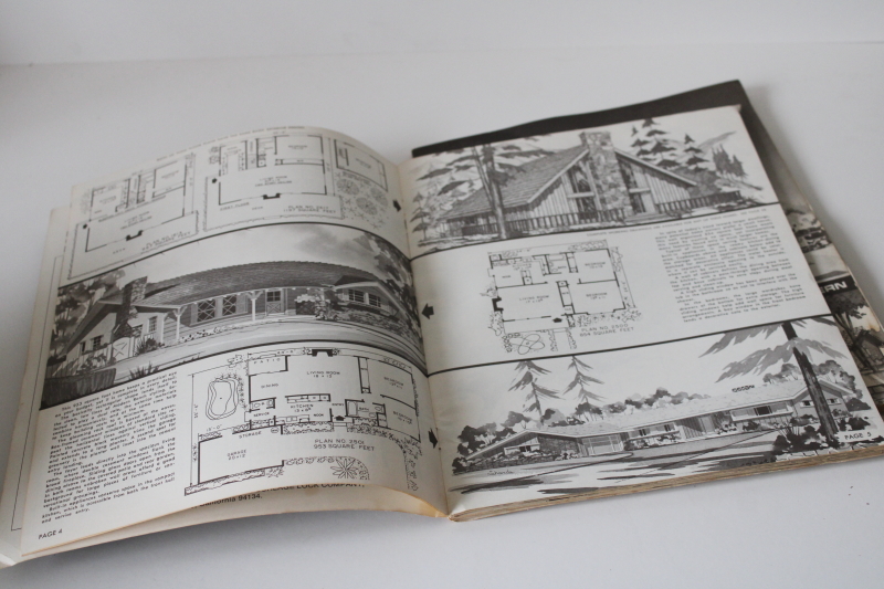 photo of 1974 vintage Hiawatha home building plans catalogs, California modern & ranch designs #5