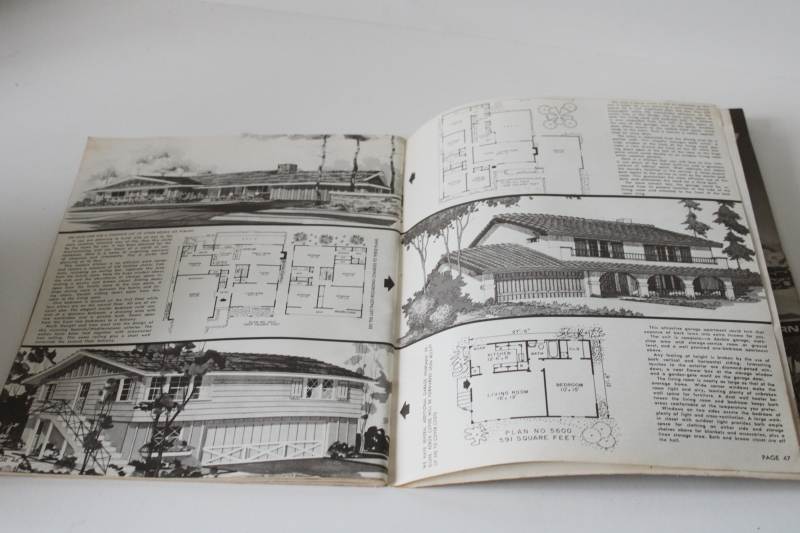 photo of 1974 vintage Hiawatha home building plans catalogs, California modern & ranch designs #7