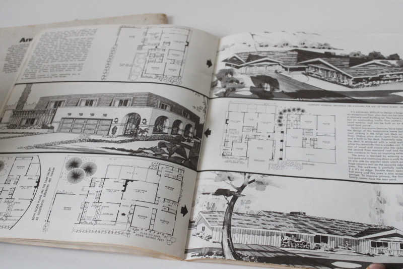 photo of 1974 vintage Hiawatha home building plans catalogs, California modern & ranch designs #8