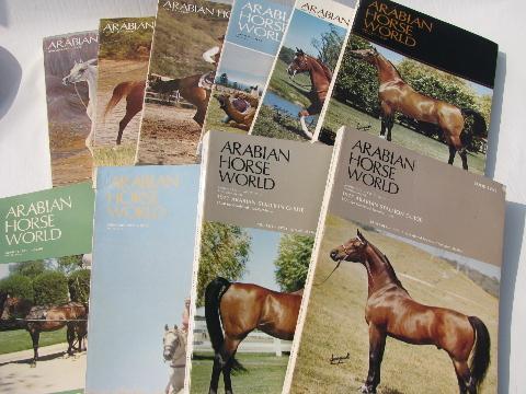 photo of 1977 lot of back issues Arabian Horse World magazines #1