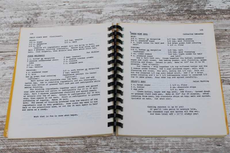 photo of 1979 vintage community cookbook St Bernard's Middleton, Dane County Wisconsin, Madison area  #4