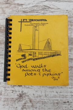 1979 vintage community cookbook St Bernard's Middleton, Dane County Wisconsin, Madison area 