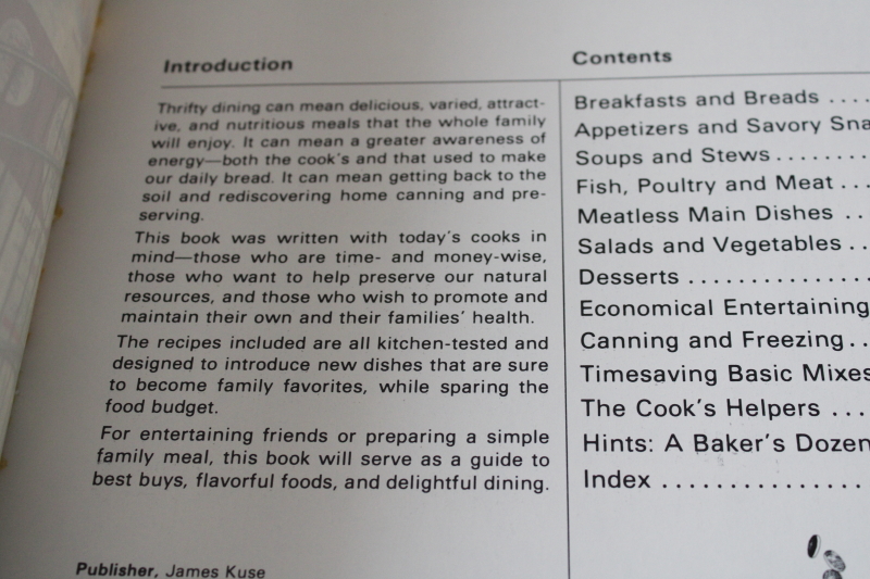 photo of 1980 Ideals Budget Cookbook money saving meals recipes & inspiration vintage cook book #3