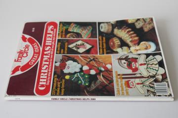 catalog photo of 1980 vintage Family Circle Christmas special magazine, holiday food baking decor crafts 