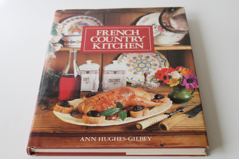 photo of 1980s vintage French Country Kitchen cookbook recipes, old world style food styling #1