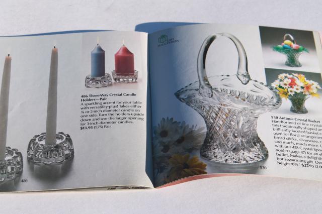 photo of 1983 vintage Princess House glass home party catalog, glassware patterns photos #4