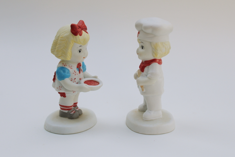 photo of 1990s vintage Campbells Kids figurines bisque china ceramic boy girl Campbells Soup #3