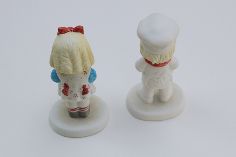 photo of 1990s vintage Campbells Kids figurines bisque china ceramic boy girl Campbells Soup #4