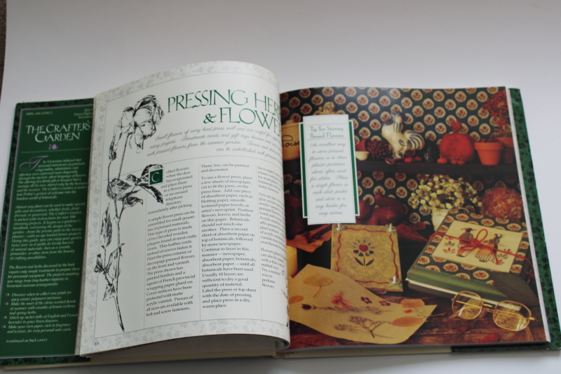 photo of 1990s vintage The Crafter's Garden book of nature crafts & seasonal decor  #2