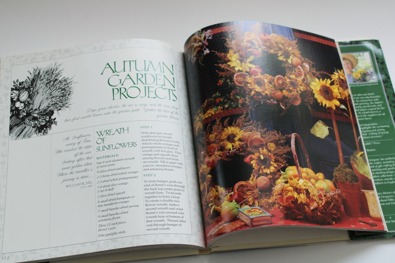 photo of 1990s vintage The Crafter's Garden book of nature crafts & seasonal decor  #4
