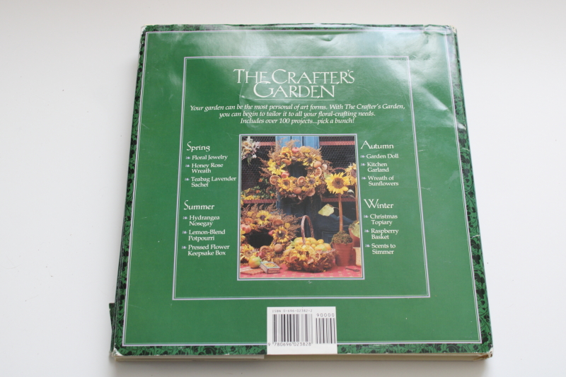 photo of 1990s vintage The Crafter's Garden book of nature crafts & seasonal decor  #5
