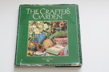 1990s vintage The Crafter's Garden book of nature crafts & seasonal decor 