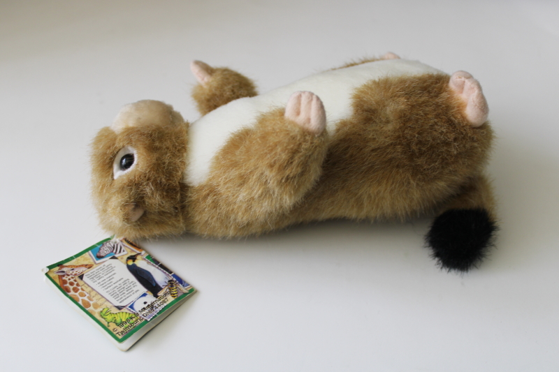 photo of 1990s vintage stuffed wild animal plush prairie dog w/ K & M paper tag #8