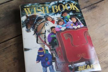 catalog photo of 1991 Sears Christmas Wish book catalog, 90s fashion clothes, toys, electronics