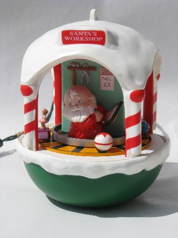 photo of 1993 Santa's Workshop Hallmark magic motion Christmas tree ornament #2