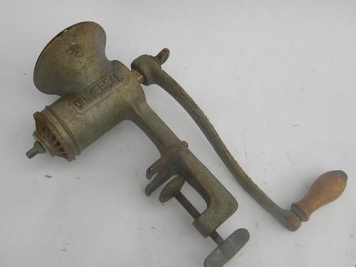 photo of 2 old Enterprise/Universal farm kitchen meat grinders/sausage stuffer #7