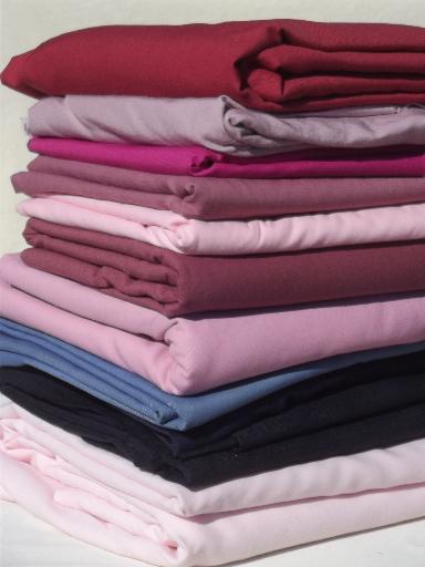 photo of 20+ lbs fabric suitings & pants suit fabrics, solid colors  for rugmaking  #1