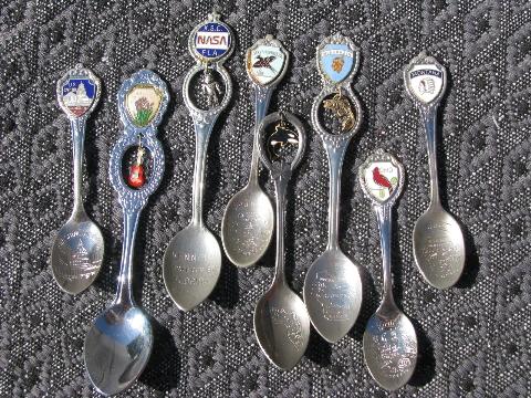 photo of 20+ lot vintage collectible & souvenir collector's spoons #2