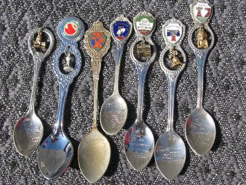 photo of 20+ lot vintage collectible & souvenir collector's spoons #4