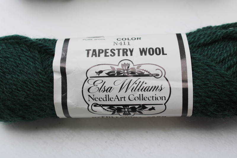 photo of 20+ skeins Elsa Williams needlepoint yarn, crewel embroidery tapestry wool assorted colors  #2