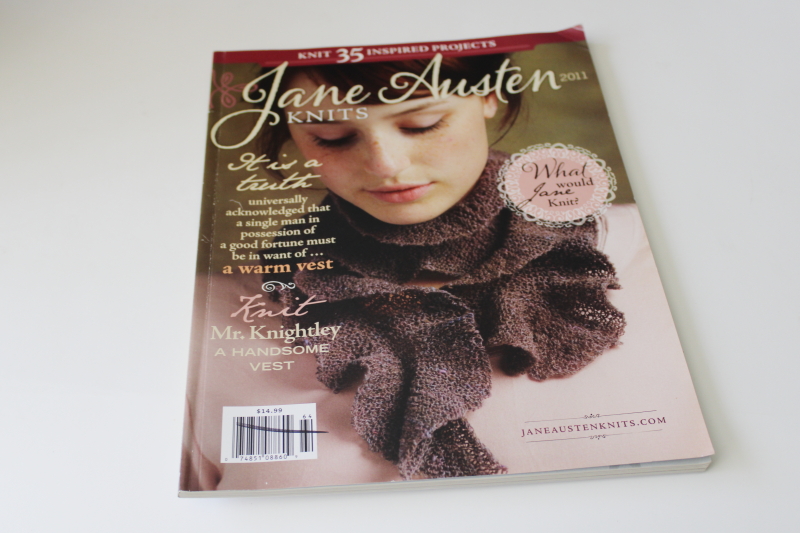 photo of 2011 Jane Austen Knits magazine knitting patterns Regency & early Victorian style #1