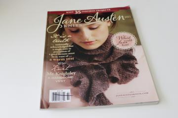 catalog photo of 2011 Jane Austen Knits magazine knitting patterns Regency & early Victorian style