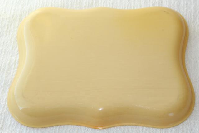 photo of 20s flapper vintage french ivory celluloid catch all tray for dresser or vanity table #6