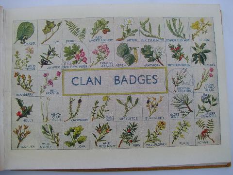 photo of 20s vintage Scottish Tartans, family clan name patterns, color illustrations #2