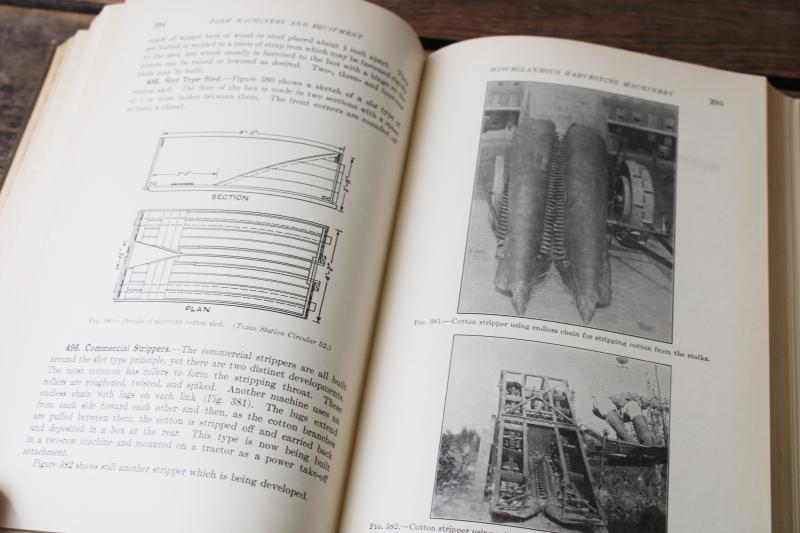 photo of 20s vintage textbook Farm Machinery & Equipment, many drawings & illustrations 1st edition  #2