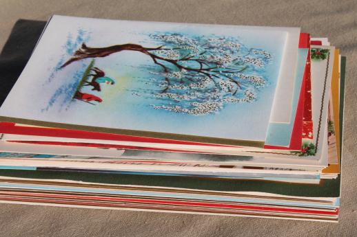 photo of 250+ unused vintage Christmas cards, holiday greeting card lot #2