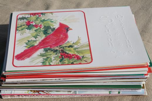 photo of 250+ unused vintage Christmas cards, holiday greeting card lot #8