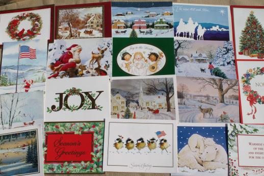 photo of 250+ unused vintage Christmas cards, holiday greeting card lot #10