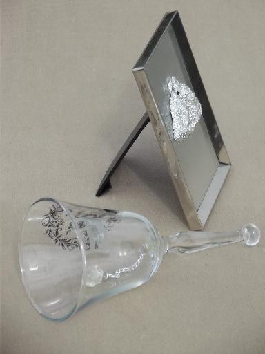 photo of 25th Silver Anniversary glass & china collectibles, most vintage Japan #10