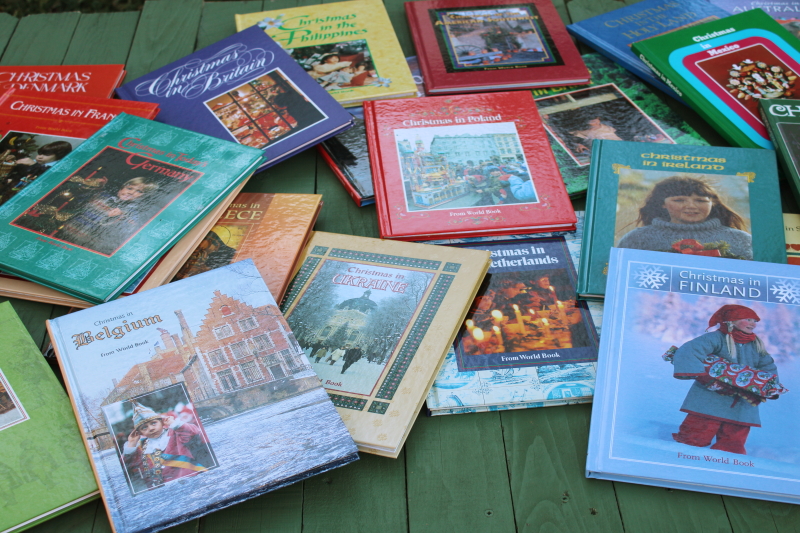 photo of 26 Christmas Around the World books, vintage recipes, holiday traditions, crafts & decorations  #1